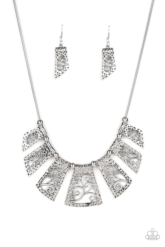 Vintage Vineyard - Silver Necklace