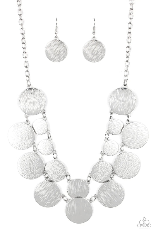 Stop and Reflect - Silver Necklace