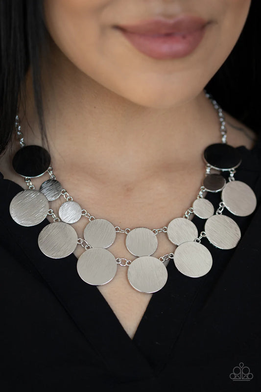 Stop and Reflect - Silver Necklace