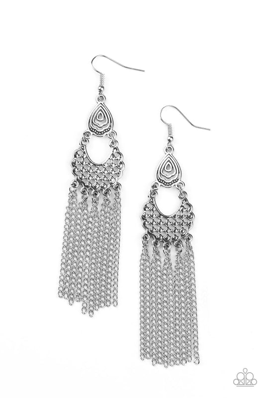 Insane Chain - Silver Earrings