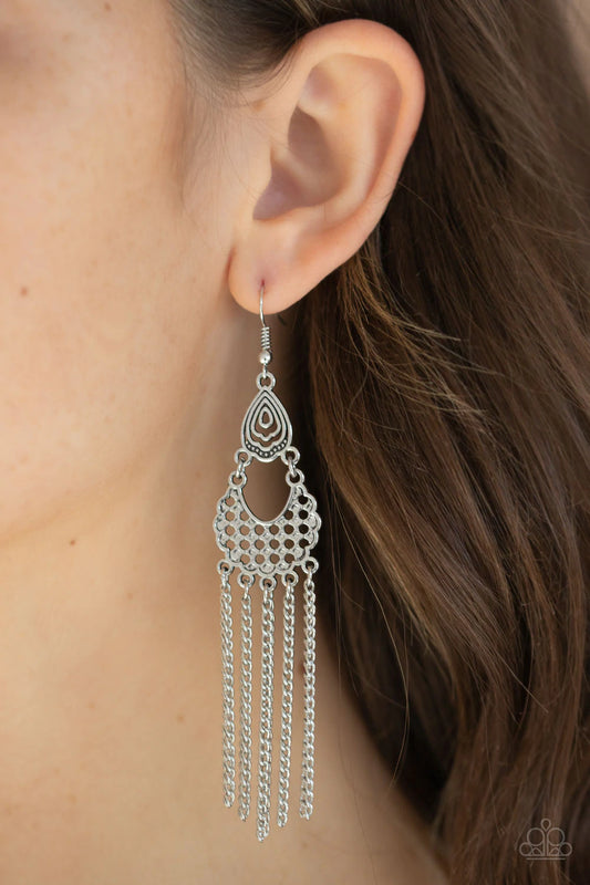Insane Chain - Silver Earrings