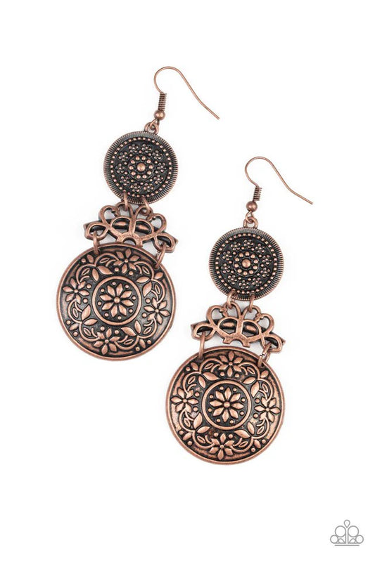 Garden Adventure - Copper Earrings