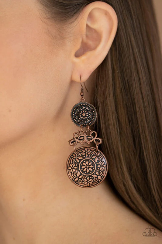 Garden Adventure - Copper Earrings
