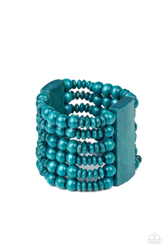 Dont Stop BELIZE-ing - Blue Bracelet