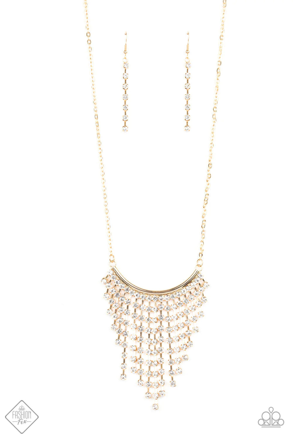 Glitter Bomb - Gold Necklace