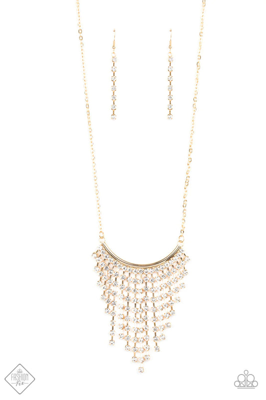 Glitter Bomb - Gold Necklace