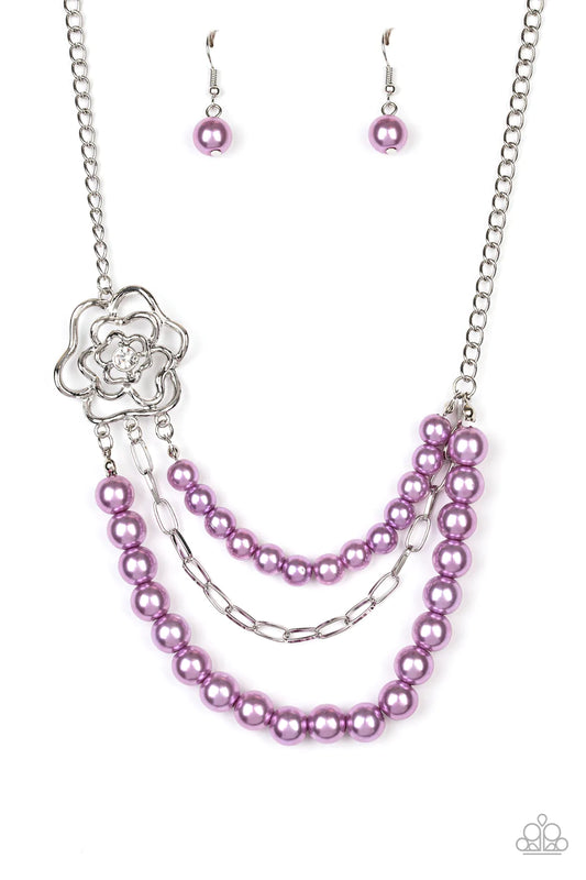 Fabulously Floral - Purple  Necklace