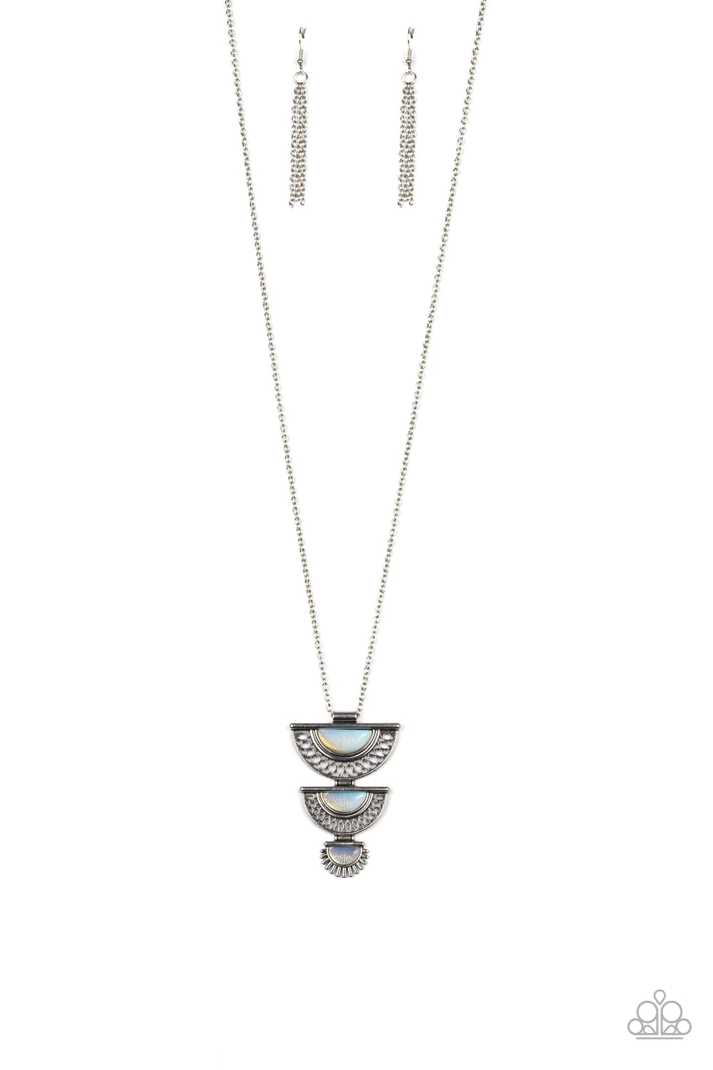 Serene Sheen - White Necklace