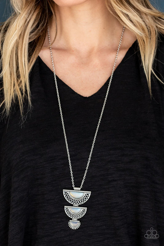 Serene Sheen - White Necklace
