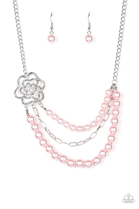 Fabulously Floral - Pink Necklace