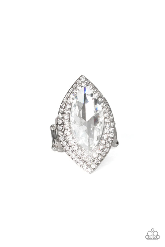 Jaw-Dropping Dazzle - White Ring