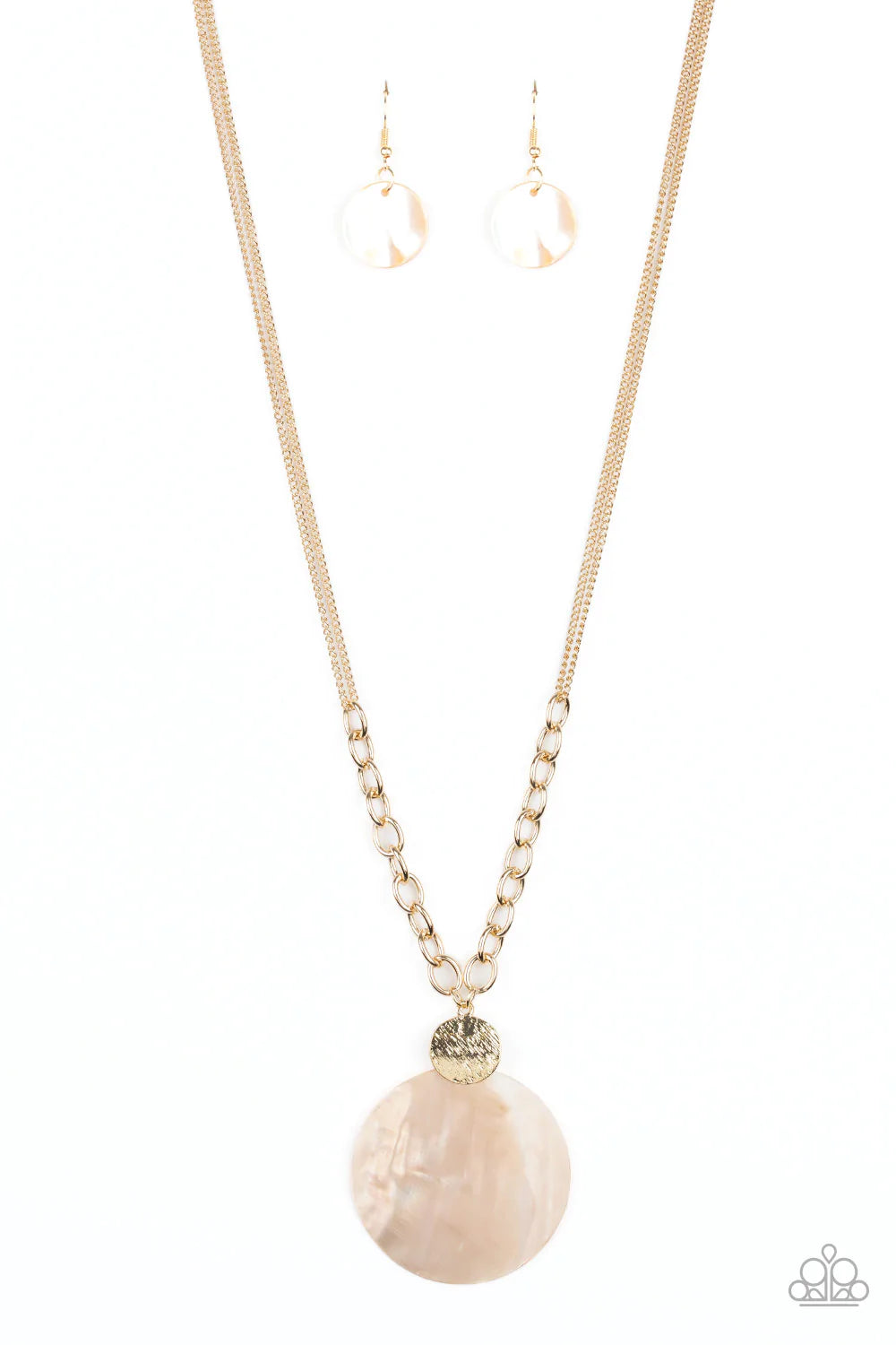 A Top-SHELLer - Gold Necklace