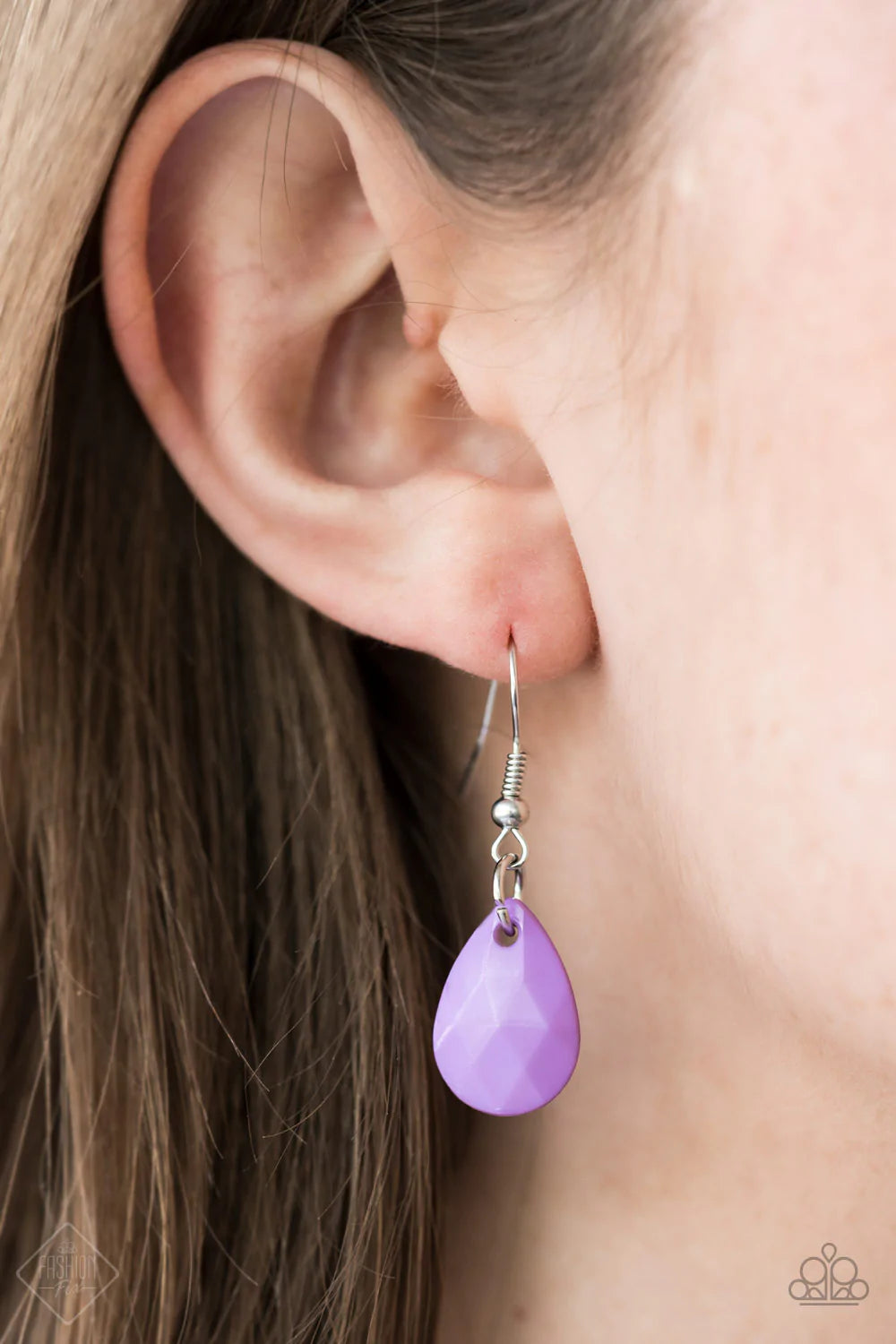 Colorfully Clustered - Purple Necklace