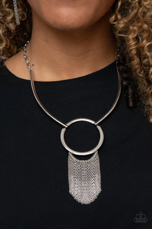 Pharaoh Paradise - Silver Necklace