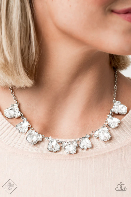 BLING to Attention - White Necklace