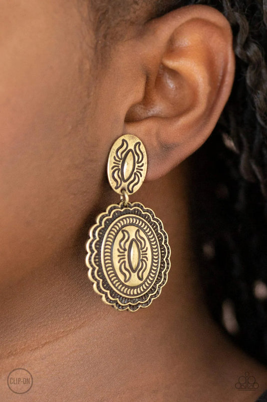 Ageless Artifact - Brass Clip-On