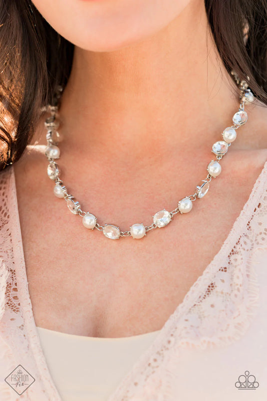 Go-Getter Gleam - White Necklace