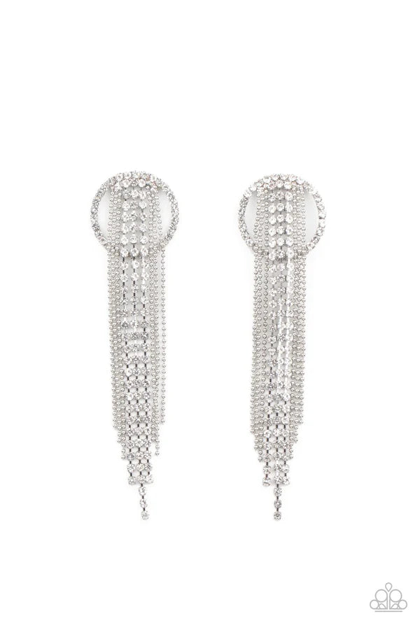 Dazzle by Default White Post Earring