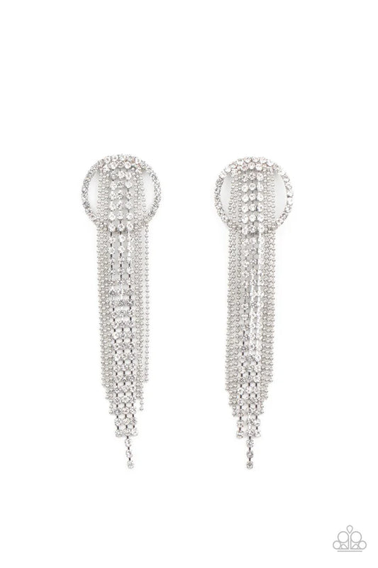 Dazzle by Default White Post Earring