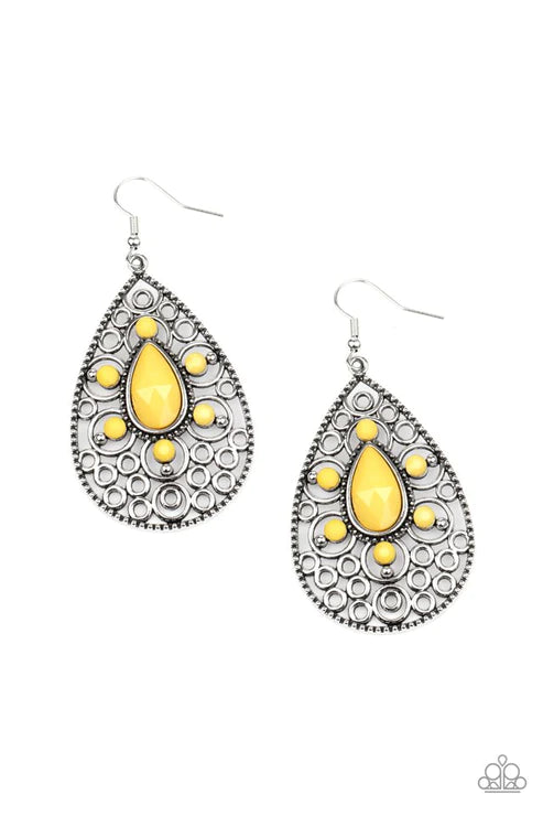 Modern Garden - Yellow Earrings