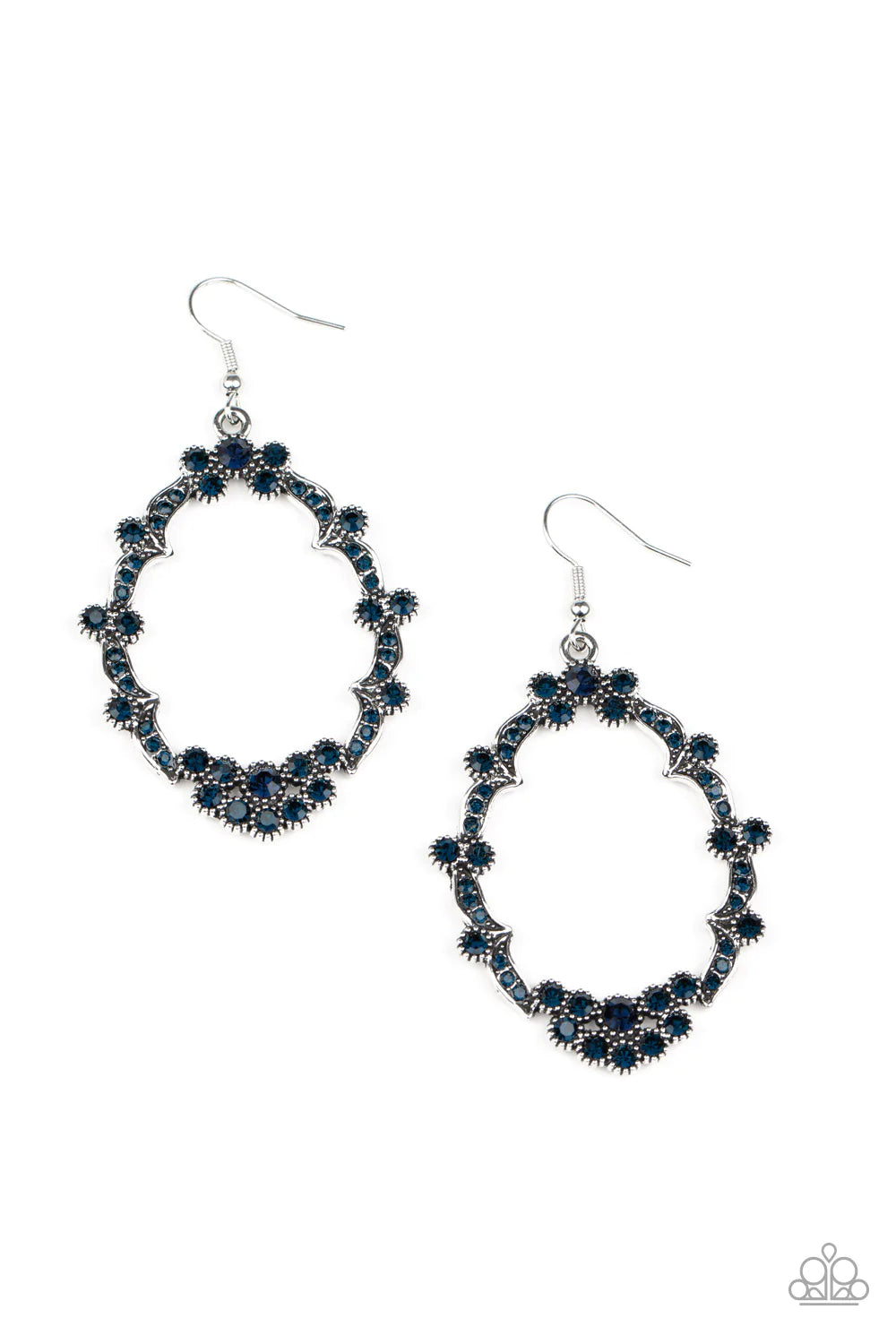Sparkly Status - Blue Earrings