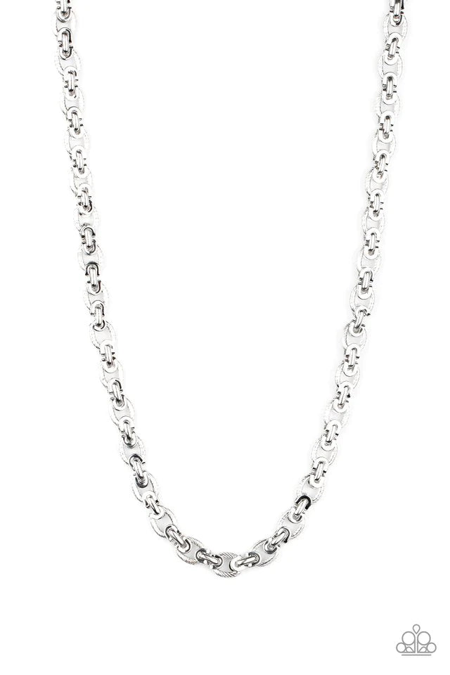 Grit and Gridiron - Silver Men's Necklace