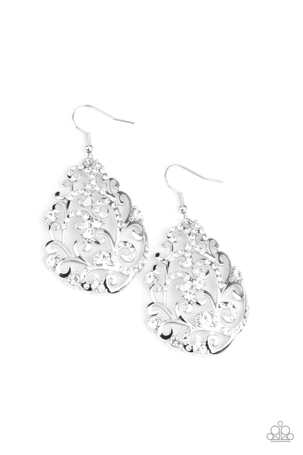 Winter Garden - White Earrings