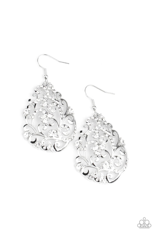 Winter Garden - White Earrings