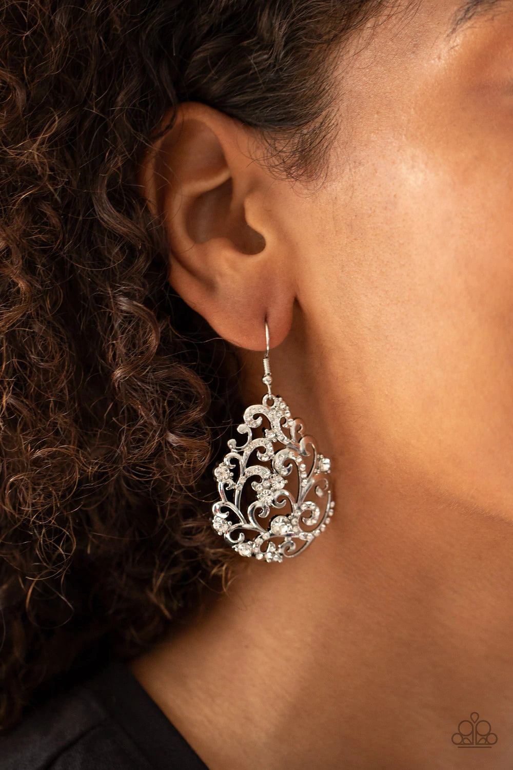 Winter Garden - White Earrings