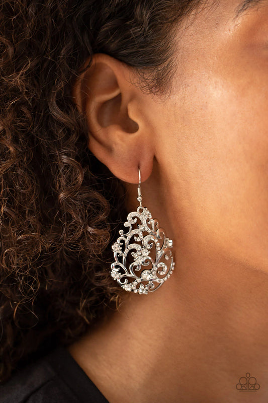 Winter Garden - White Earrings