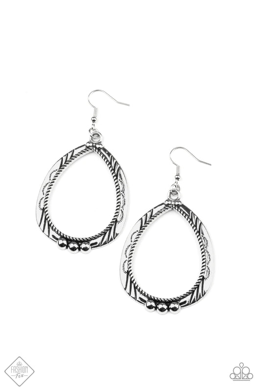 Terra Topography - Silver Earrings