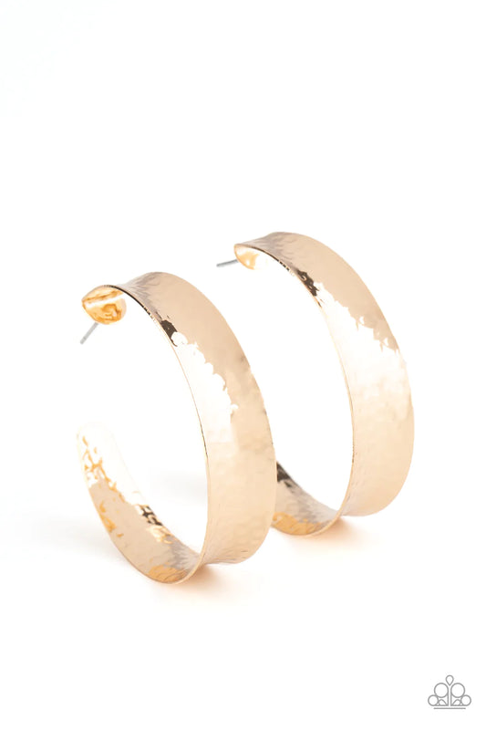 Fearlessly Flared - Gold Earrings