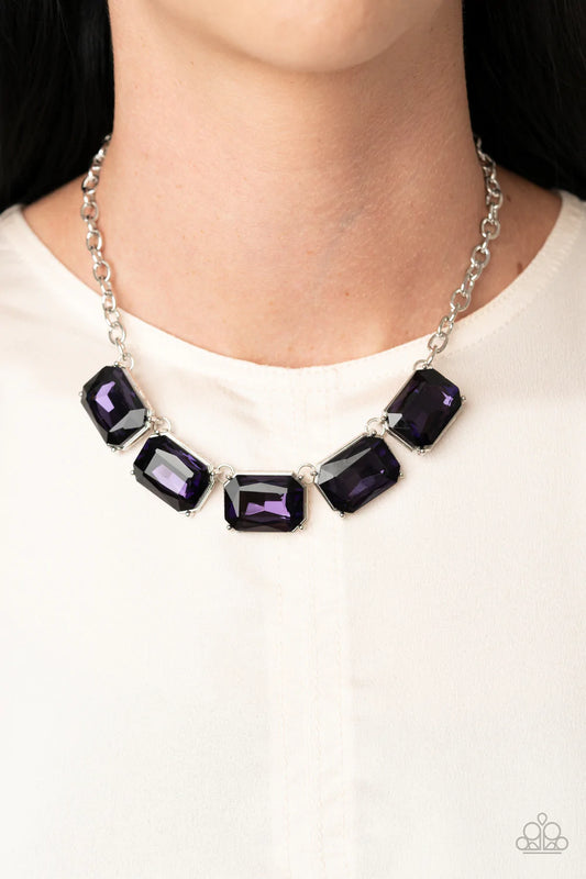 Deep Freeze Diva - Purple  Necklace