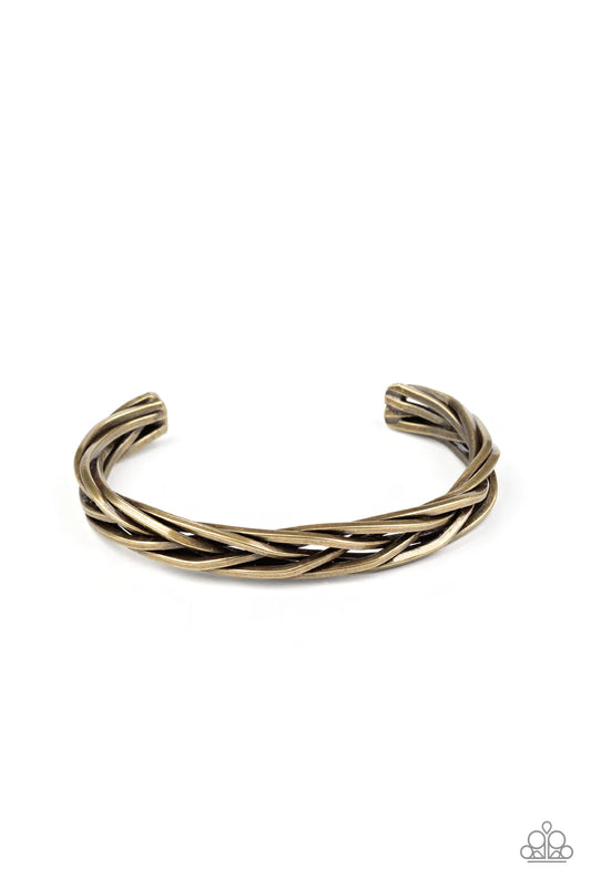 Rustic Reveler - Brass Urban Bracelet