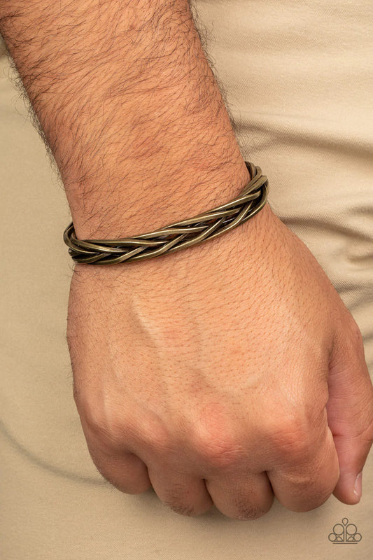 Rustic Reveler - Brass Urban Bracelet