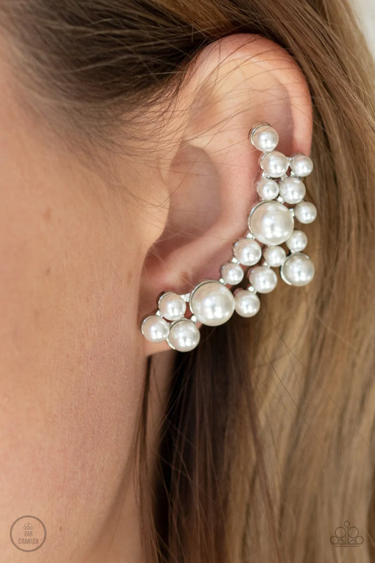 Metro Makeover - White Post Earrings