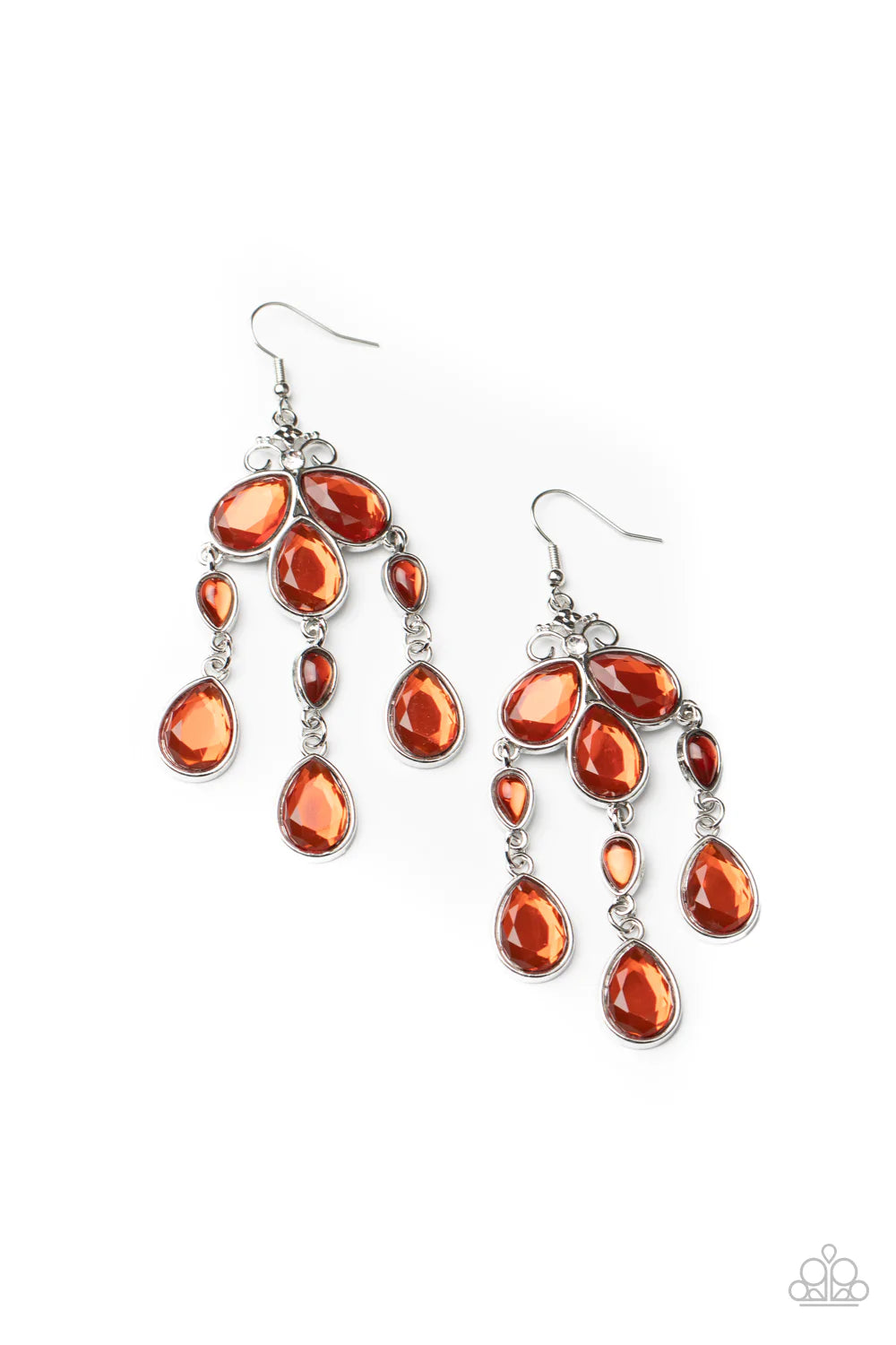 Clear The HEIR - Orange  Earrings