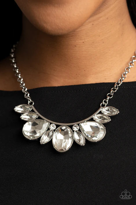 Never SLAY Never - White  Necklace