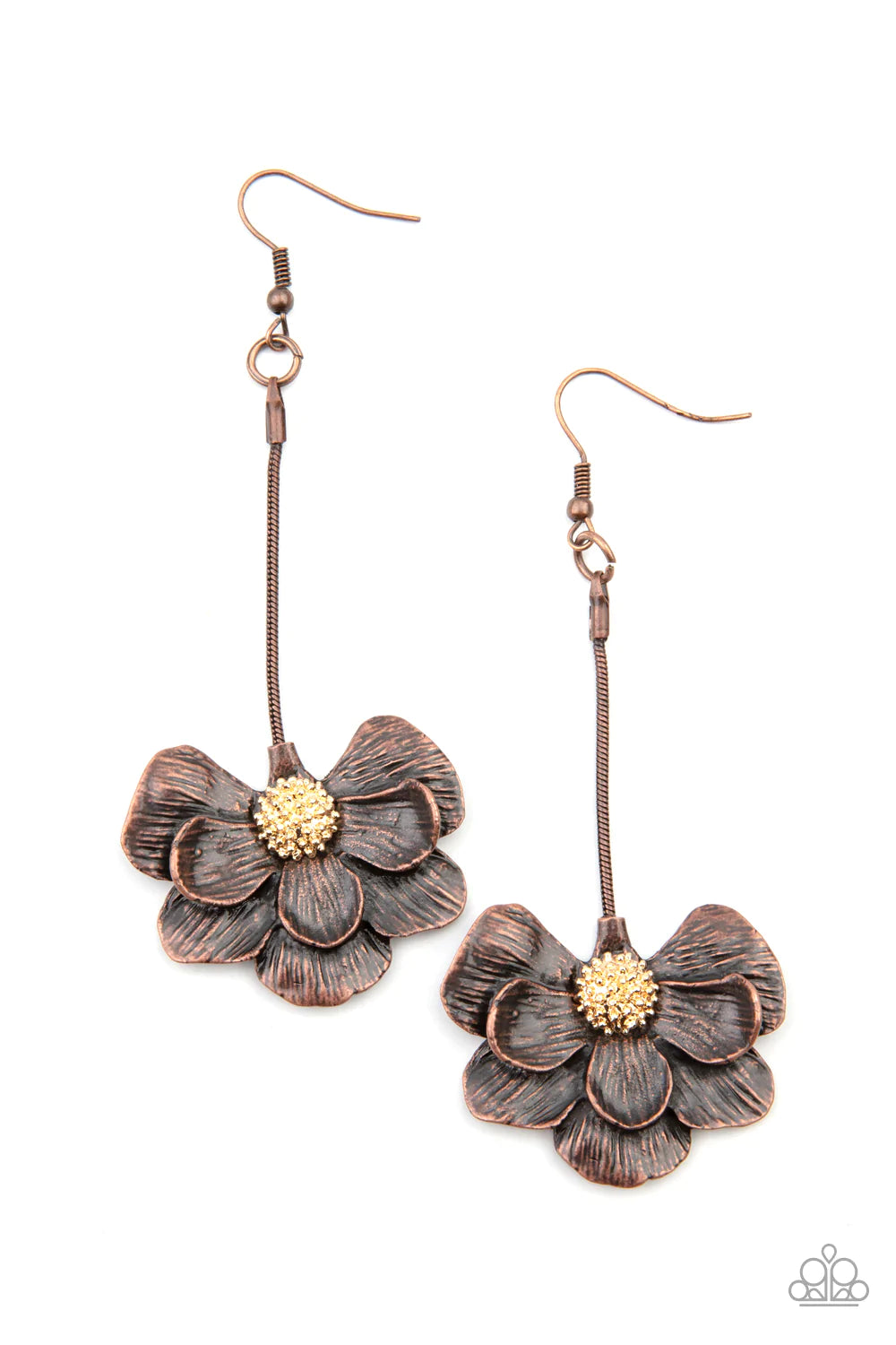 Oh SNAPDRAGONS! - Copper Earrings