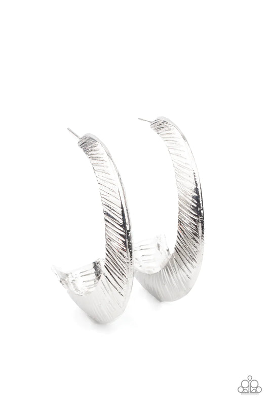 I Double Flare You Silver Earrings