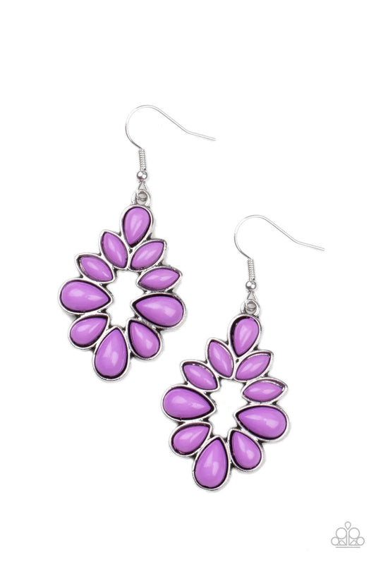 Burst Into TEARDROPS - Purple  Earrings