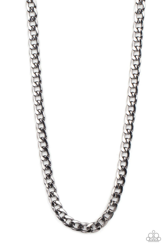 Knockout Champ - Black Men's Necklace