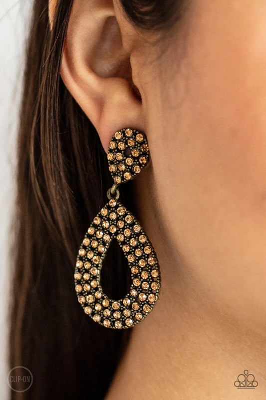 Pack In The Pizzazz - Brass Clip-On