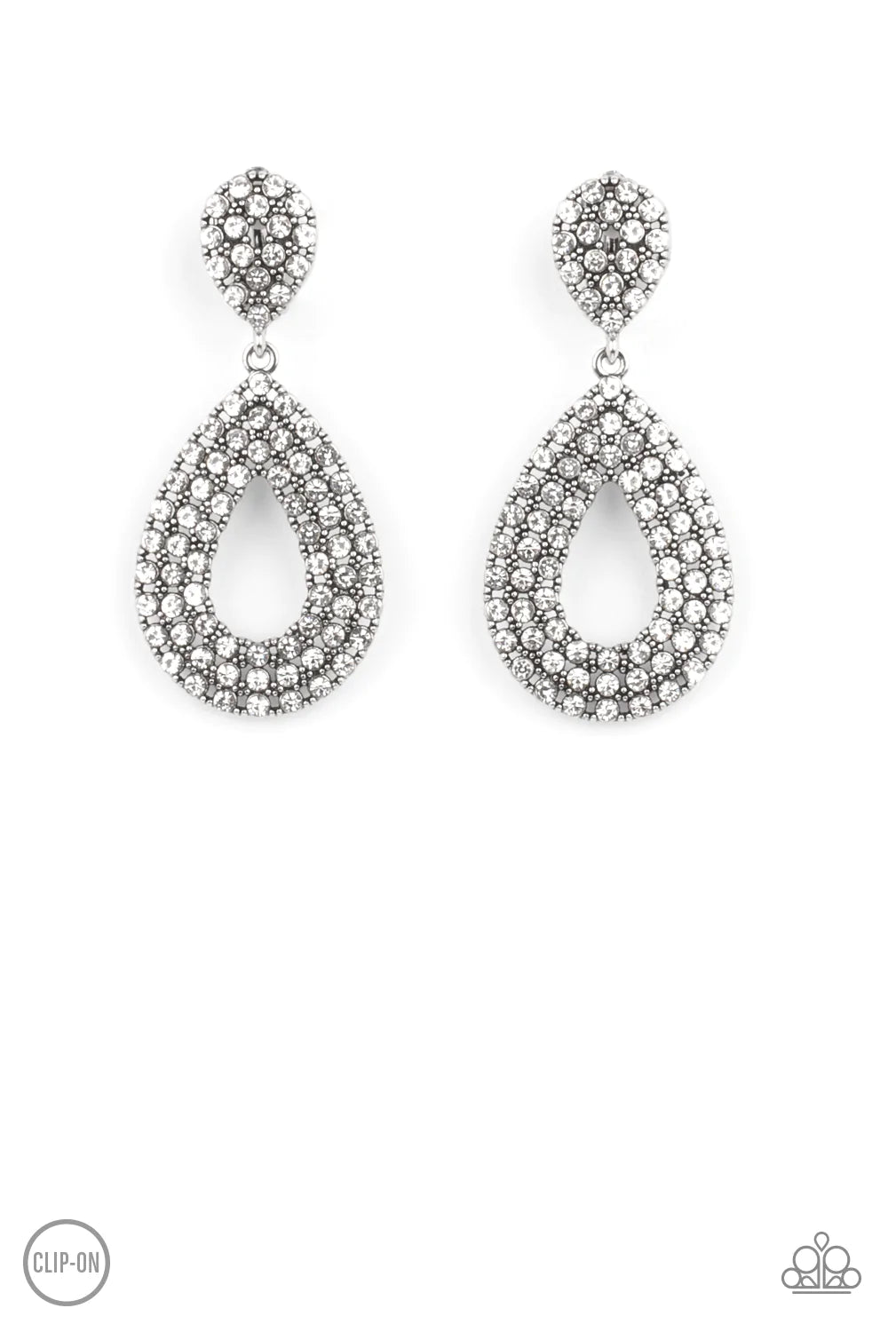 Pack In The Pizzazz - White Clip-On