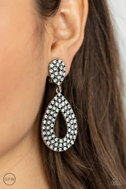 Pack In The Pizzazz - White Clip-On