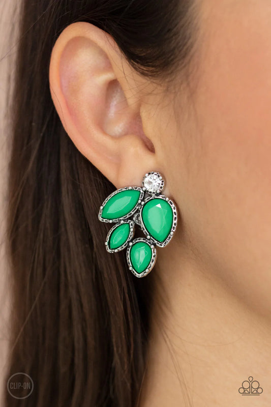 Fancy Foliage - Green Clip-On