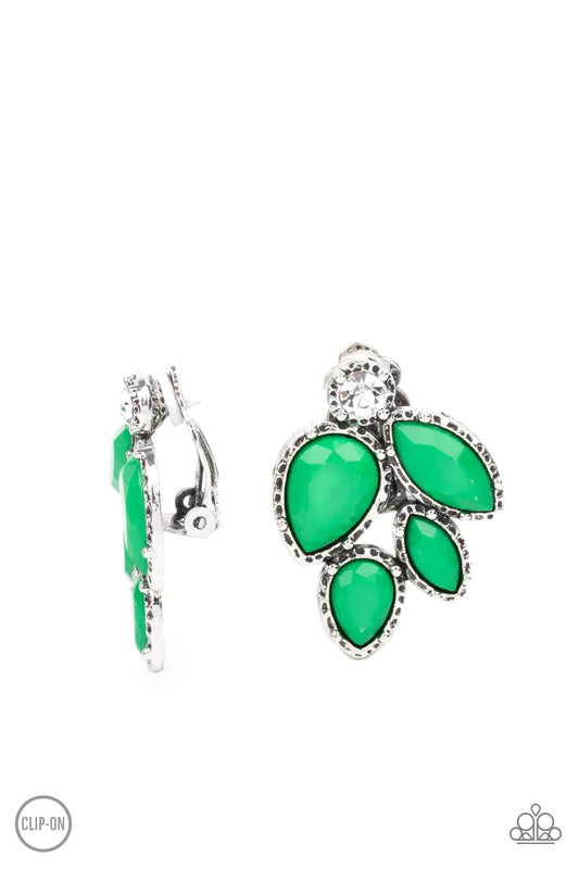 Fancy Foliage - Green Clip-On
