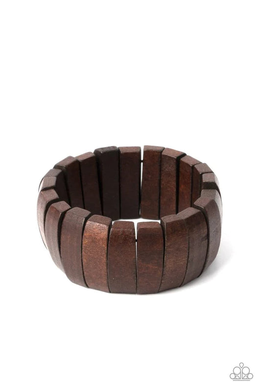 Raise The BARBADOS - Brown Bracelet