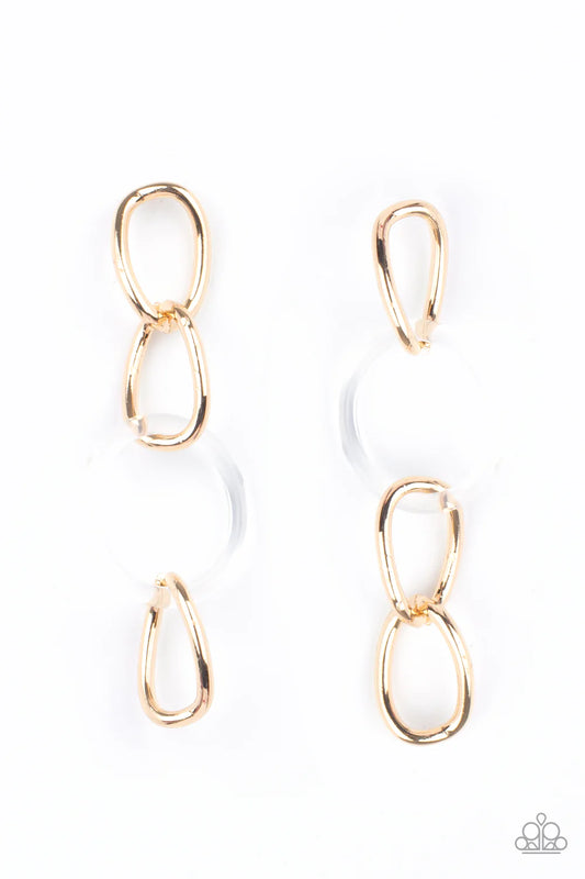 Talk in Circles Gold Post Earring