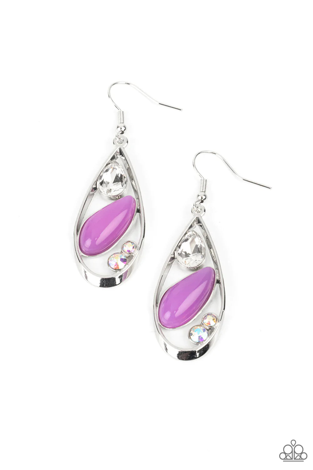 Harmonious Harbors - Purple Earrings